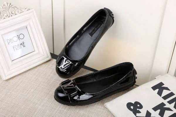 LV Shallow mouth flat shoes Women--031